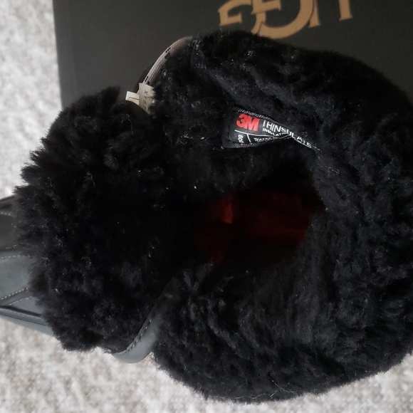 UGG Men Eliasson black laced up leather winter boots - Picture 7 of 13